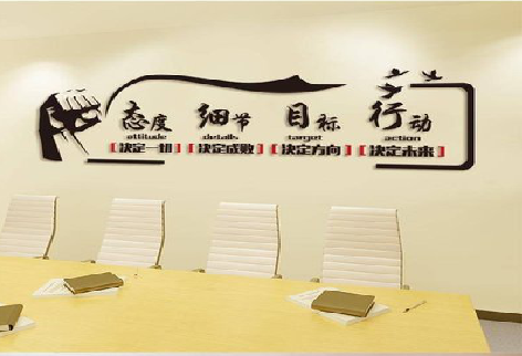 砚山企业文化墙主要展示什么？